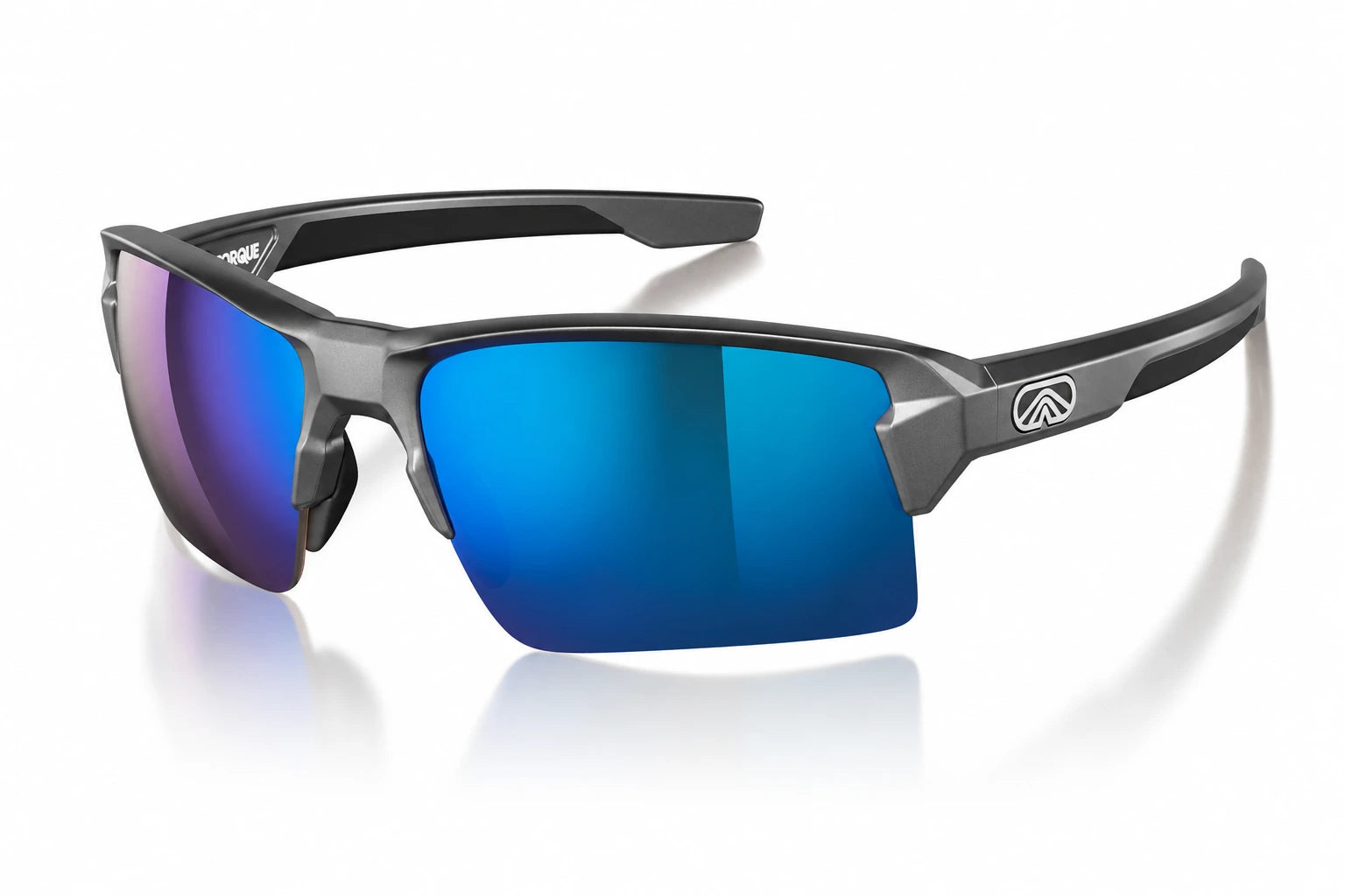 Torque Camber semi-rimless sport polarized sunglasses